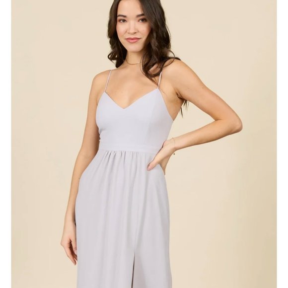 PARK & FIFTH Valdes Dress in Dove Grey - Picture 6 of 9